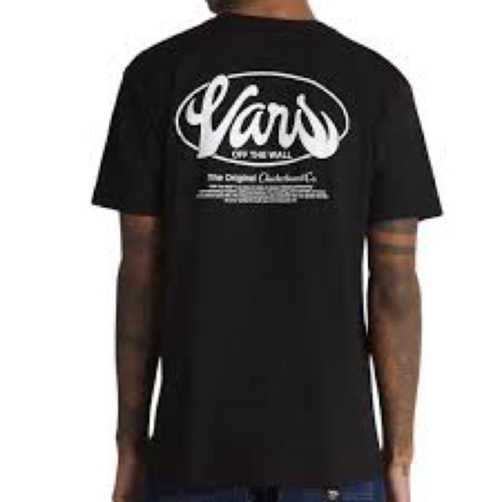 Vans Black Short Sleeve Tee Classic Fit Size Medium